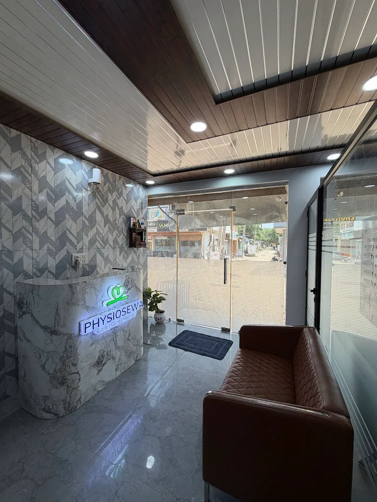 PhysioSewa reception entrance and waiting area, Sector 110 Gurugram